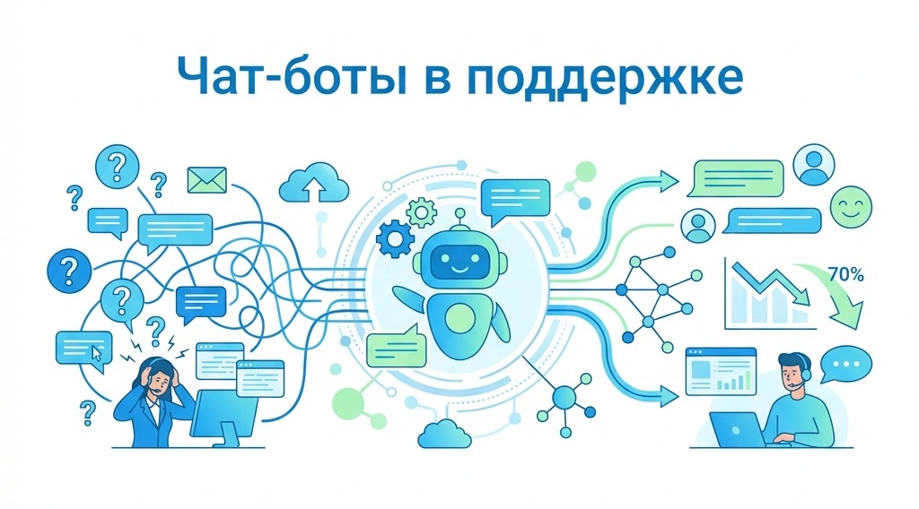 Чат-боты в поддержке: как снизить нагрузку на отдел клиентского сервиса на 70% с помощью автоматических сценариев в MAX