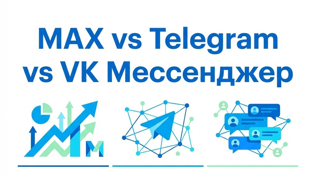 МAX vs Telegram vs VK Мессенджер: сравнительный анализ аудитории, охватов и удобства для блогера в 2026 году.